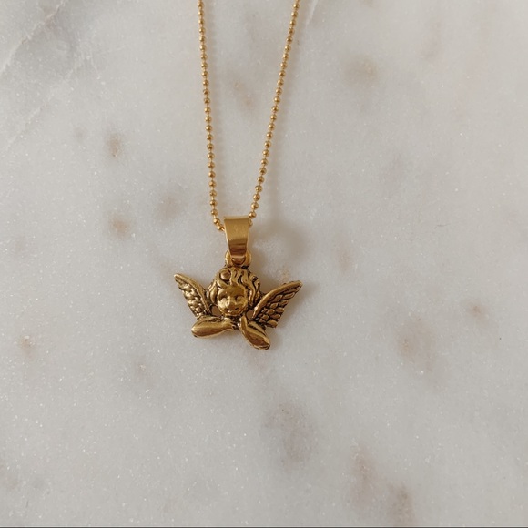 r e s t o c k e d | angel gold necklace👼🏻 - Picture 4 of 8